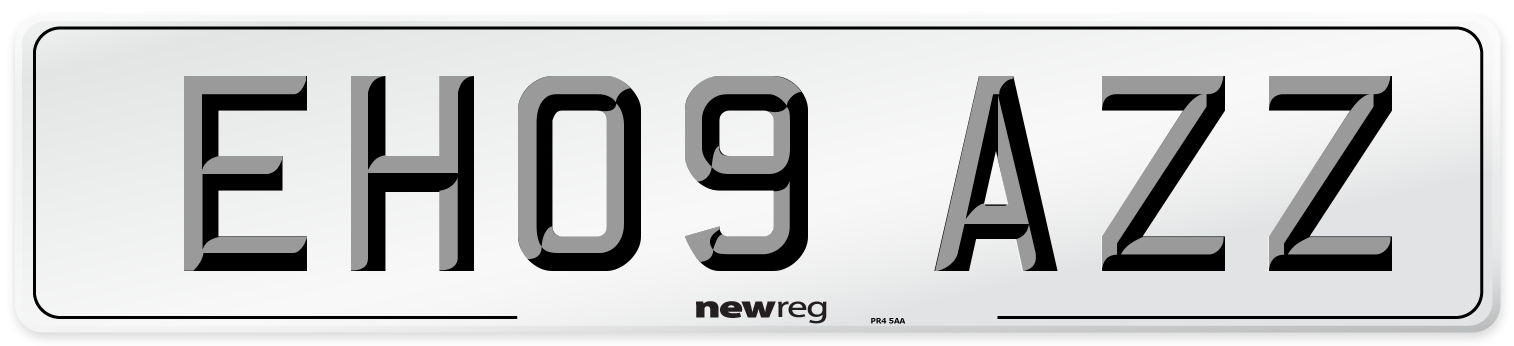 EH09 AZZ Number Plate from New Reg
